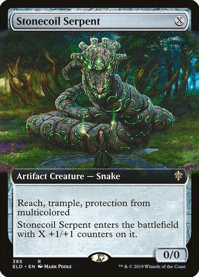 Stonecoil Serpent (Extended Art) [Throne of Eldraine] 385