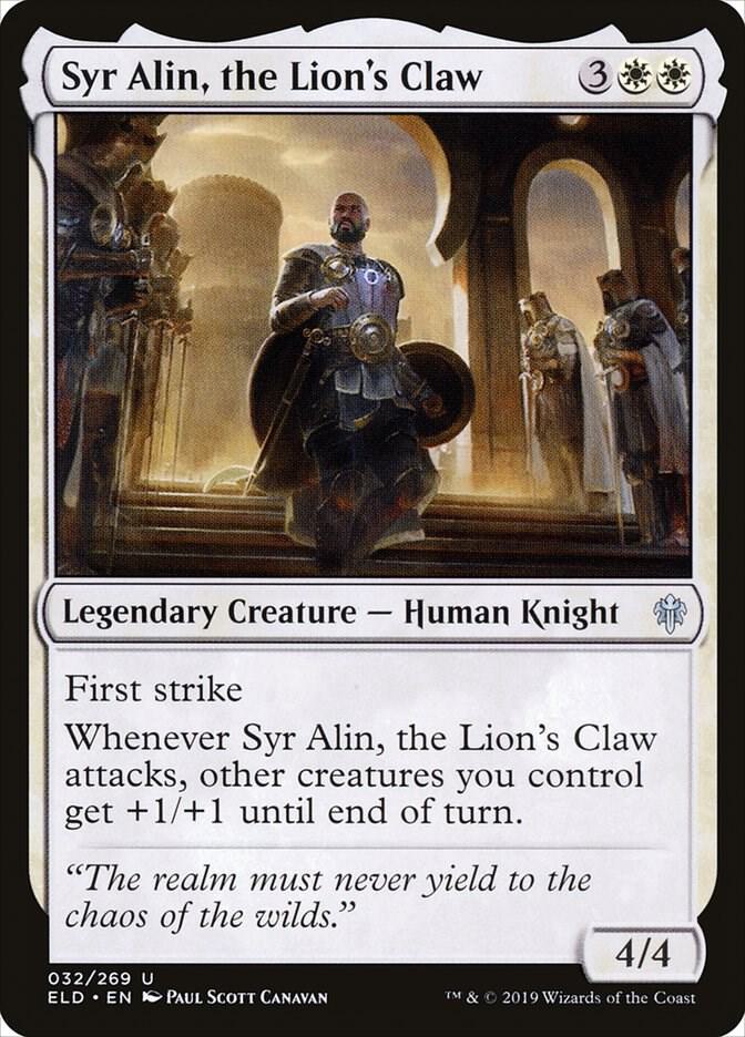 Syr Alin, the Lion's Claw [Throne of Eldraine] 32