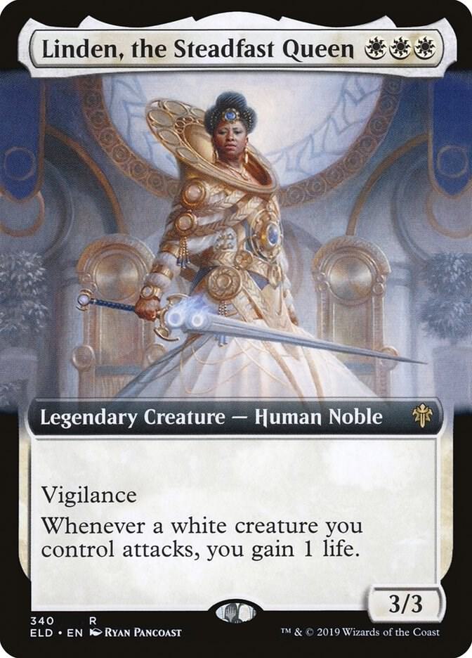 Linden, the Steadfast Queen (Extended Art) [Throne of Eldraine] 340