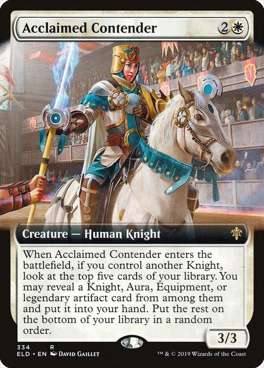 Acclaimed Contender (Extended Art) [Throne of Eldraine] 334