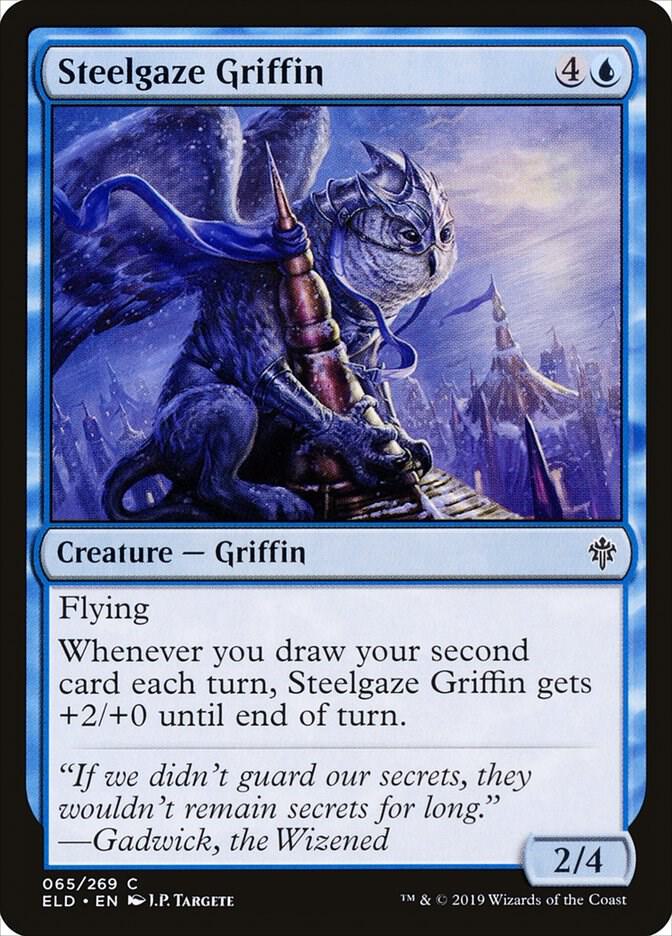 Steelgaze Griffin [Throne of Eldraine] 65