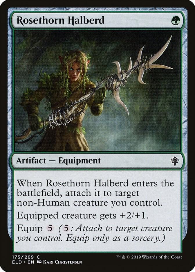 Rosethorn Halberd [Throne of Eldraine] 175