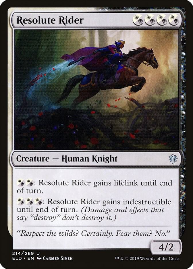 Resolute Rider [Throne of Eldraine] 214