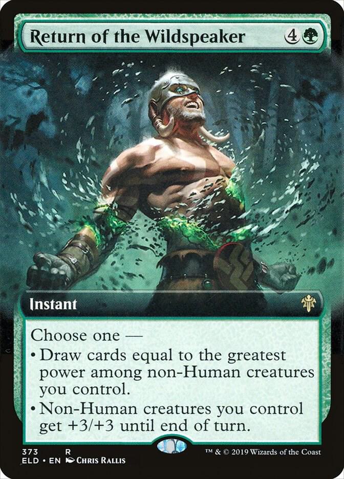 Return of the Wildspeaker (Extended Art) [Throne of Eldraine] 373
