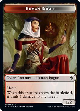 Human Rogue Token [Throne of Eldraine] 12