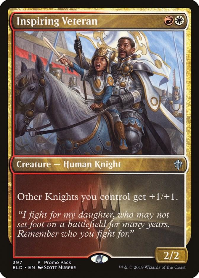 Inspiring Veteran [Promo Pack: Throne of Eldraine] 397