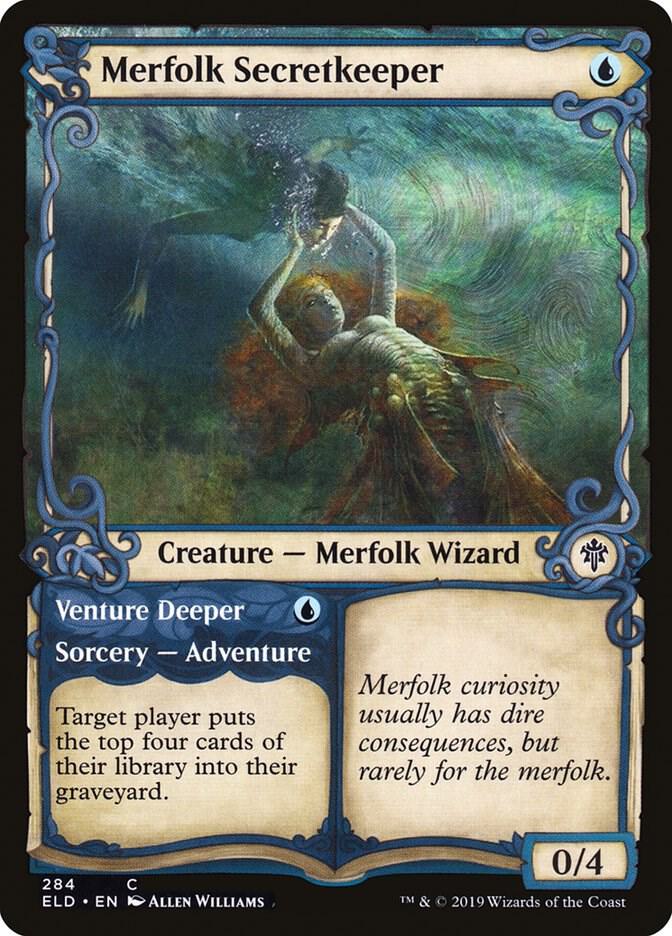 Merfolk Secretkeeper (Showcase) [Throne of Eldraine] 284