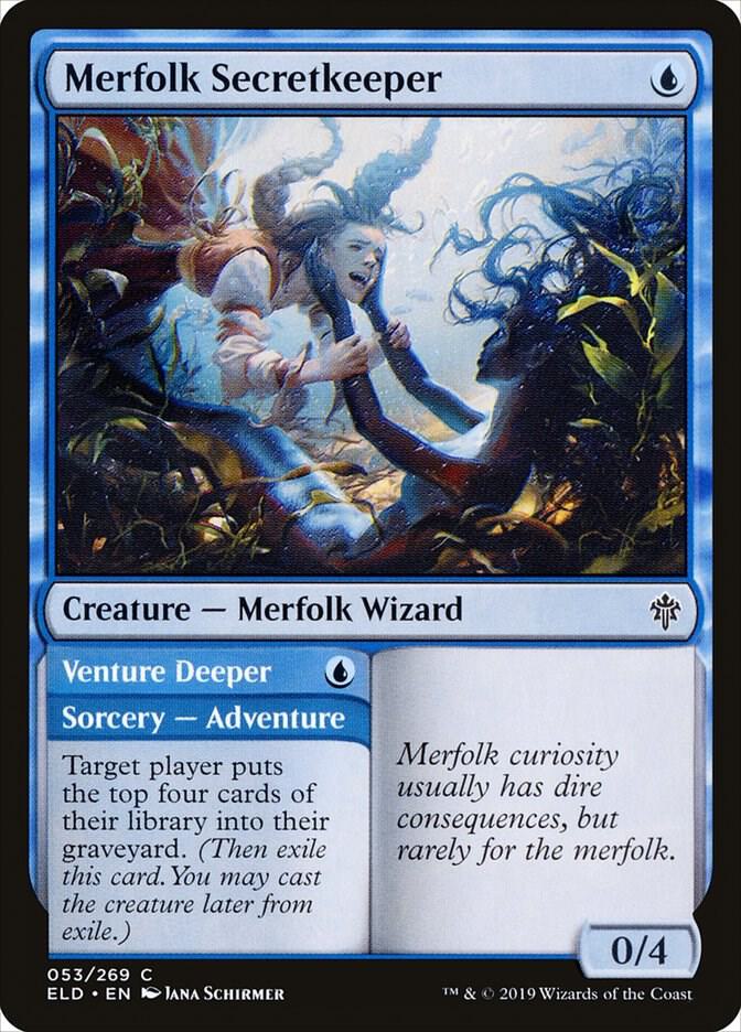 Merfolk Secretkeeper [Throne of Eldraine] 53