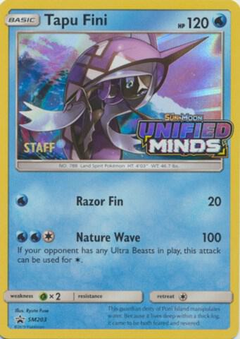 Tapu Fini - SM203 (Prerelease) [Staff] [SM Promos] SM203