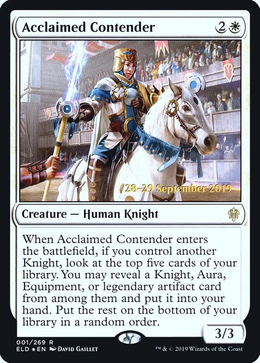 Acclaimed Contender [Prerelease Cards] 1