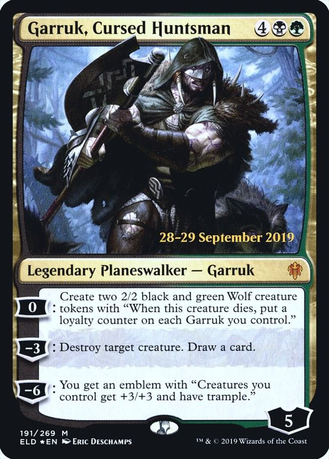 Garruk, Cursed Huntsman [Prerelease Cards] 191