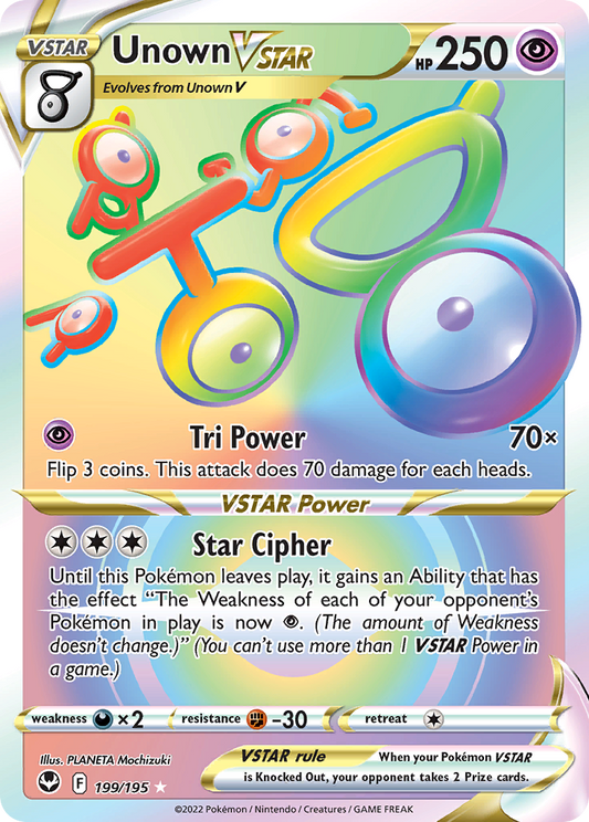 Unown VSTAR - 199/195 Silver Tempest