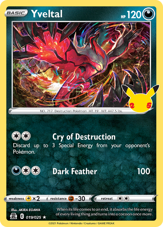 Yveltal - 19/25 Celebrations