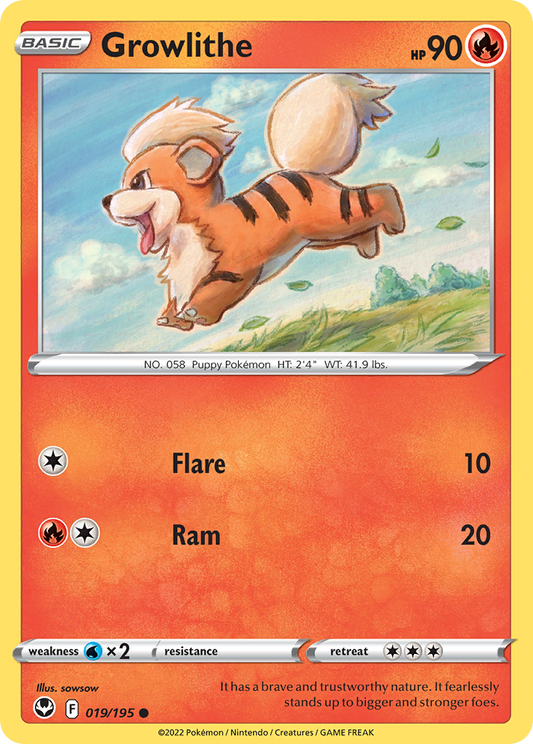 Growlithe - 19/195 Silver Tempest