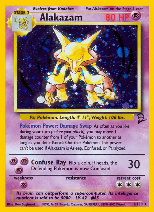 Alakazam - 1/130 Base Set 2