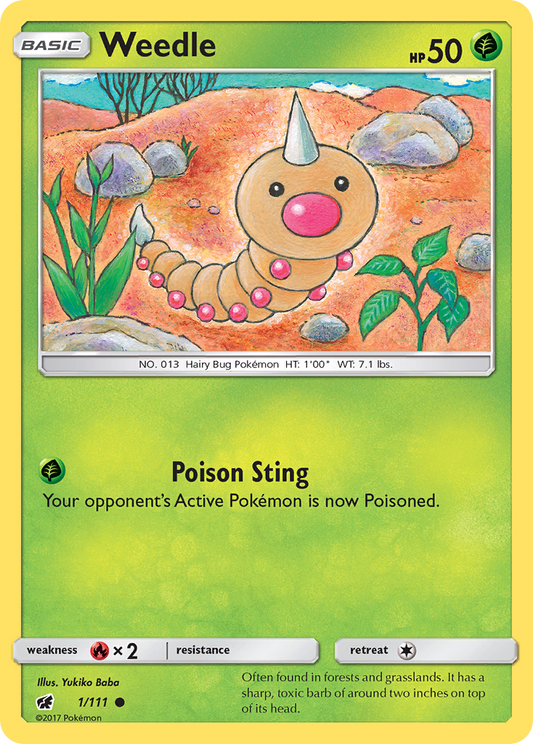 Weedle - 1/111 Crimson Invasion