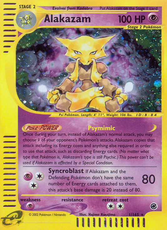 Alakazam - 1/165 Expedition Base Set