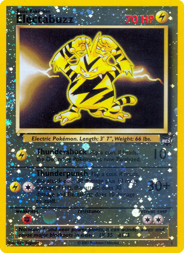 Electabuzz - 1/9 Best of Game