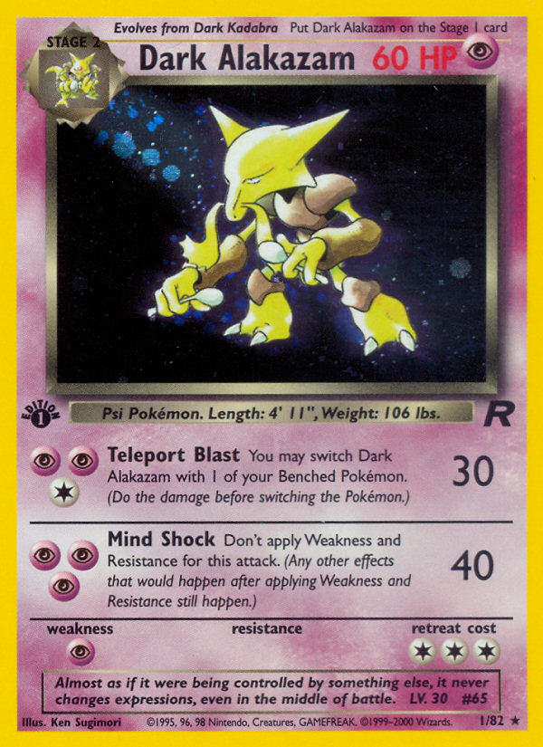 Dark Alakazam - 1/82 Team Rocket