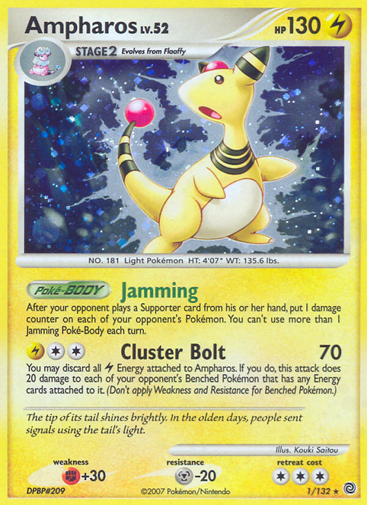 Ampharos - 1/132 Secret Wonders