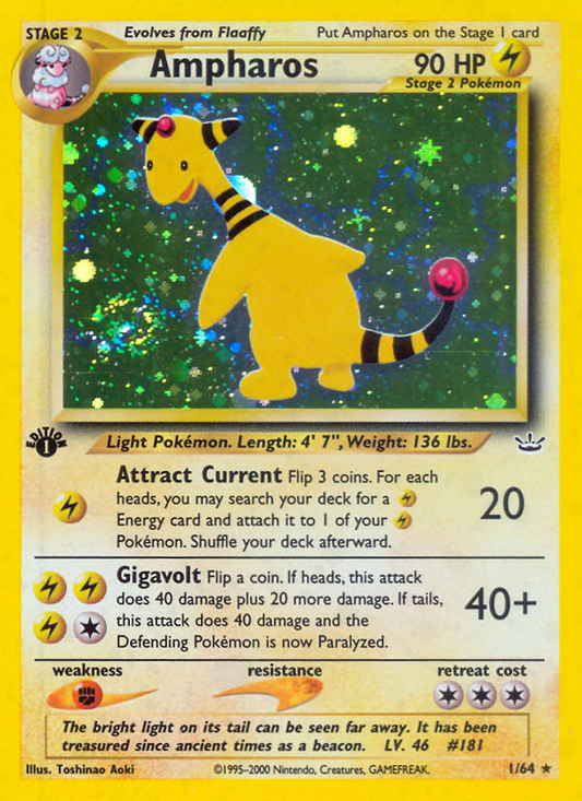 Ampharos - 1/64 Neo Revelation