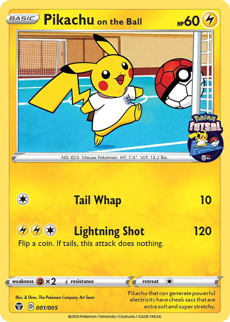 Pikachu on the Ball - 1/5 Pokémon Futsal Collection