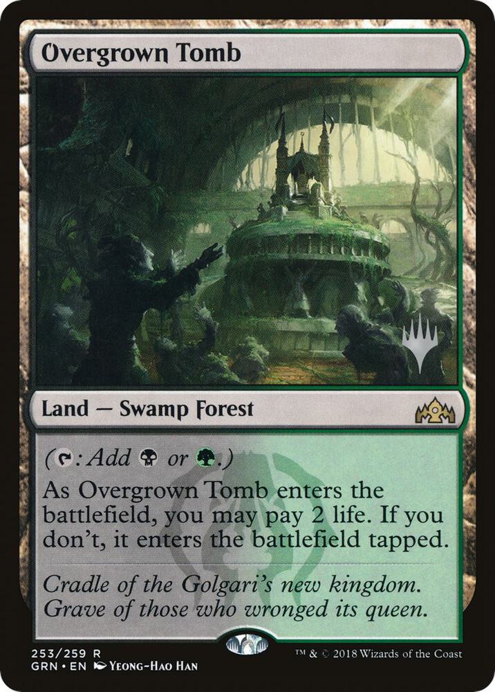 Overgrown Tomb [Promo Pack: Throne of Eldraine] 253