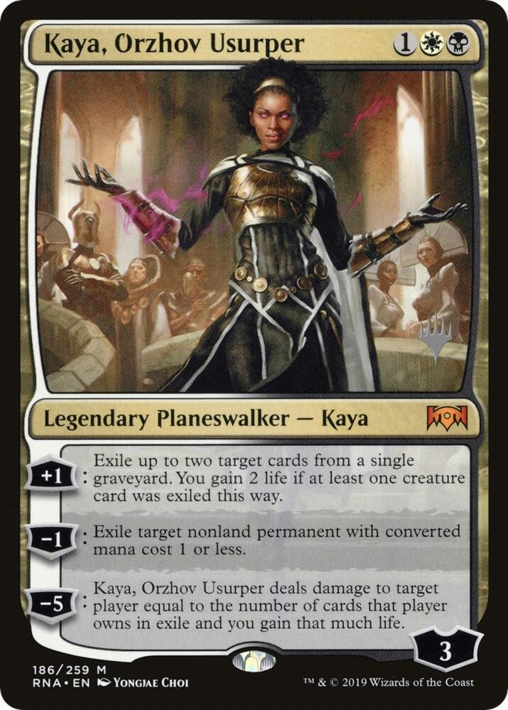 Kaya, Orzhov Usurper [Promo Pack: Throne of Eldraine] 186