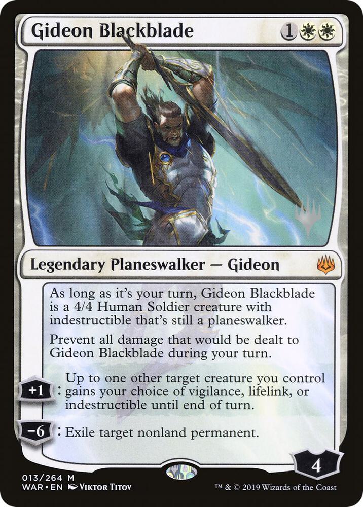 Gideon Blackblade [Promo Pack: Throne of Eldraine] 13