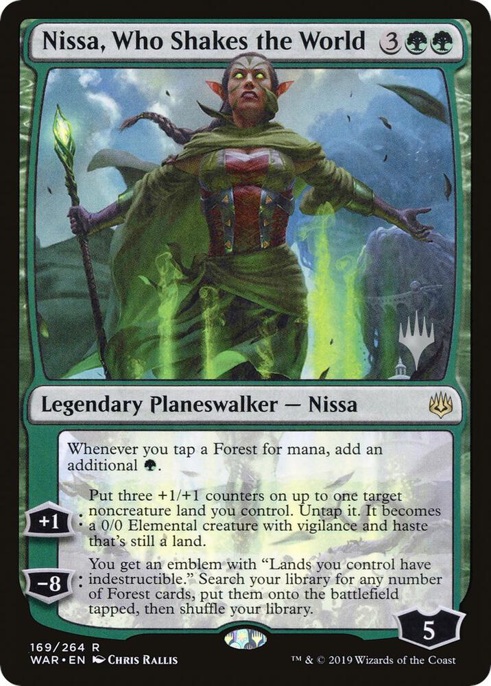 Nissa, Who Shakes the World [Promo Pack: Throne of Eldraine] 169