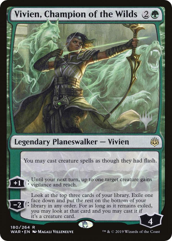 Vivien, Champion of the Wilds [Promo Pack: Throne of Eldraine] 180