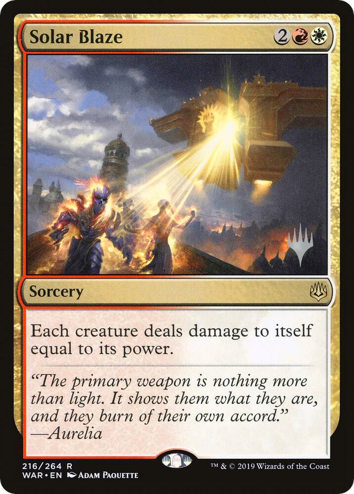 Solar Blaze [Promo Pack: Throne of Eldraine] 216