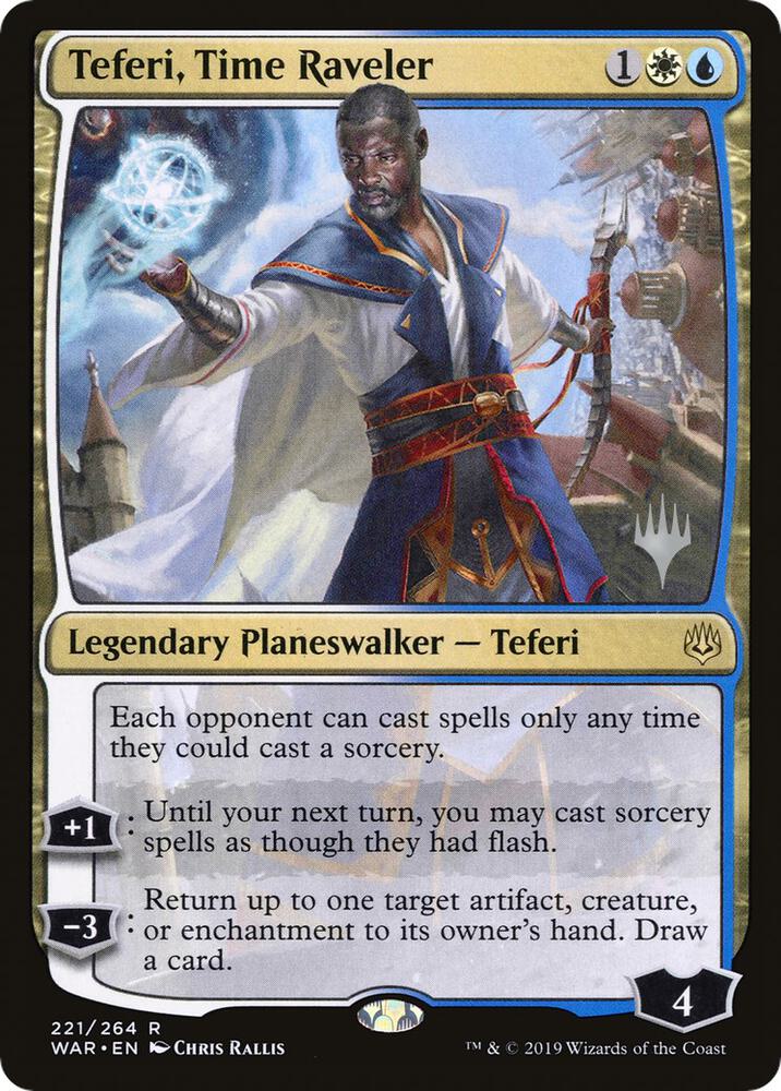 Teferi, Time Raveler [Promo Pack: Throne of Eldraine] 221