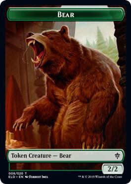 Bear // Food (016) Double-Sided Token [Throne of Eldraine] 8 // 16