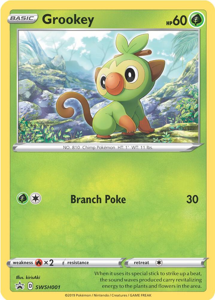 Grookey - SWSH001 [SWSH: Sword & Shield Promo Cards] SWSH001