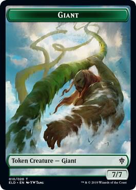 Giant // Food (018) Double-Sided Token [Throne of Eldraine] 10 // 18