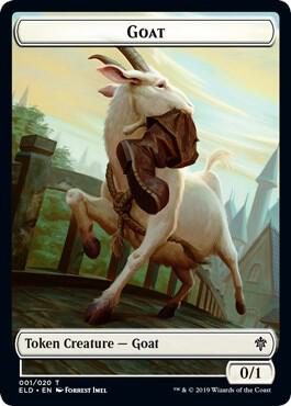 Goat // Food (015) Double-Sided Token [Throne of Eldraine] 1 // 15