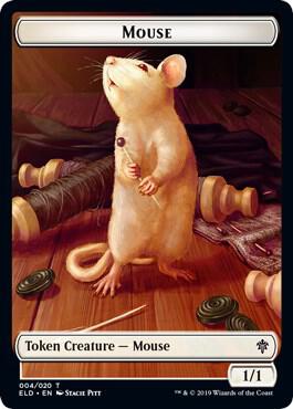 Mouse // Food (018) Double-Sided Token [Throne of Eldraine] 4 // 18