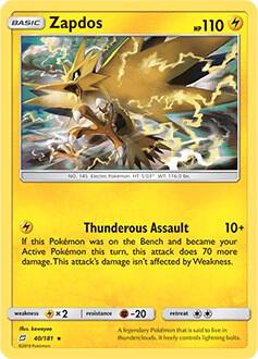 Zapdos - 40/181 [Deck Exclusives] 040/181