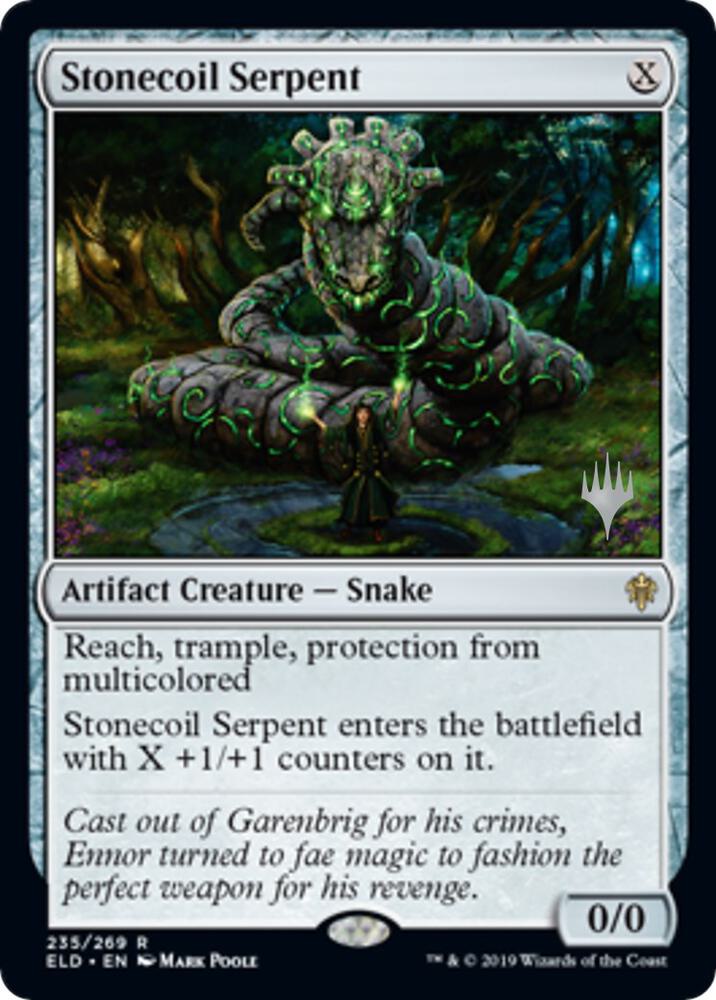 Stonecoil Serpent [Promo Pack: Throne of Eldraine] 235