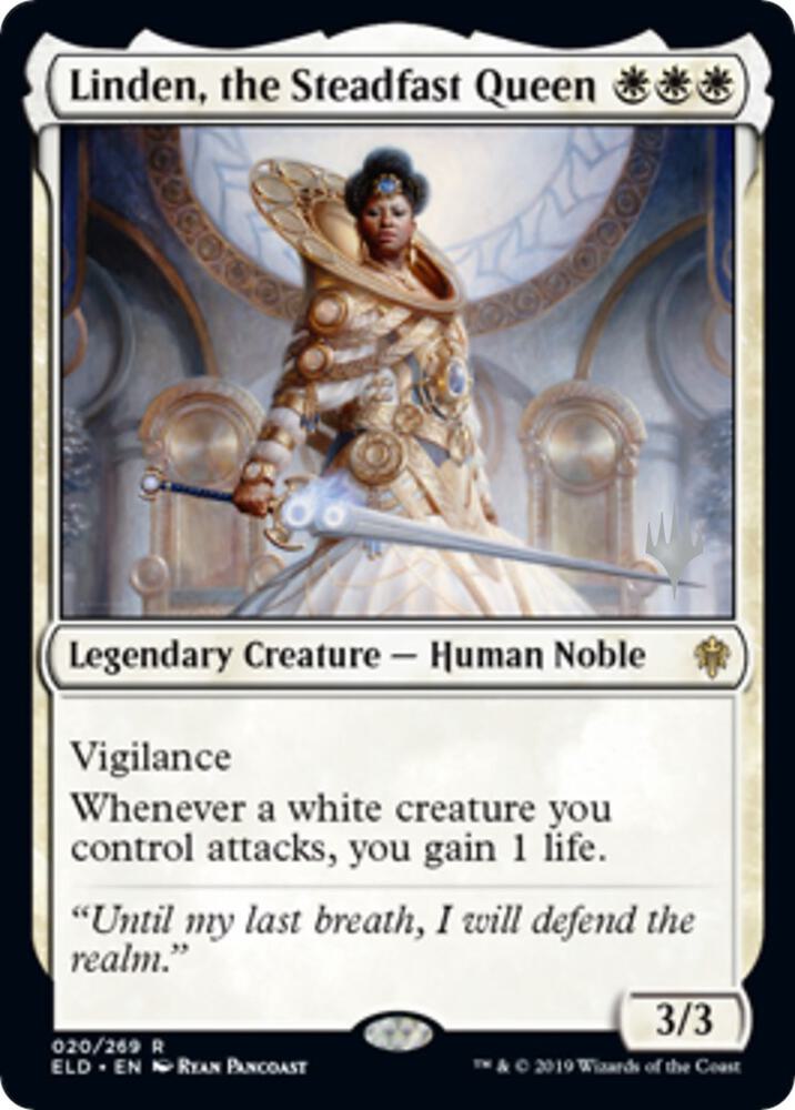 Linden, the Steadfast Queen [Promo Pack: Throne of Eldraine] 20