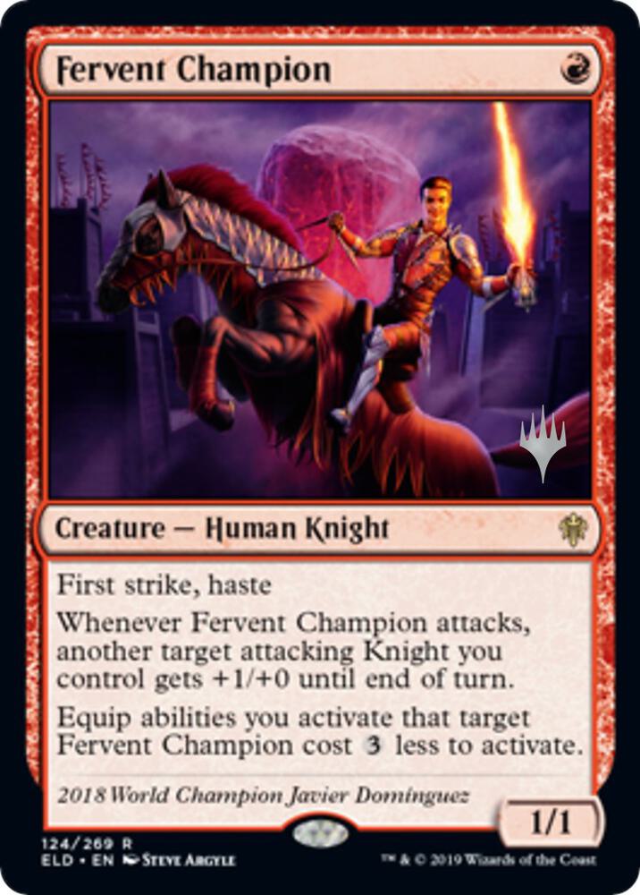 Fervent Champion [Promo Pack: Throne of Eldraine] 124