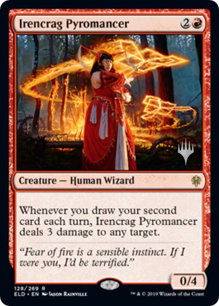 Irencrag Pyromancer [Promo Pack: Throne of Eldraine] 128