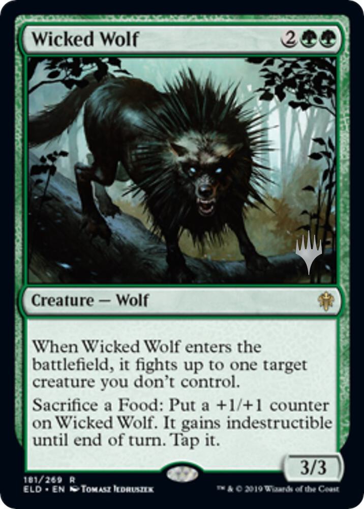 Wicked Wolf [Promo Pack: Throne of Eldraine] 181