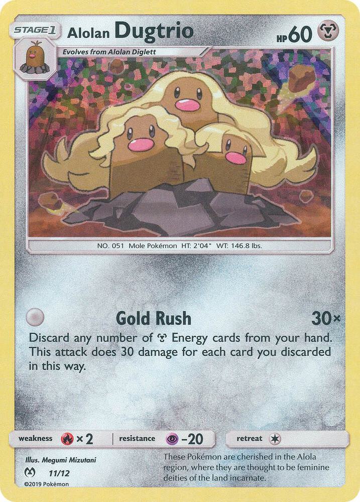 Alolan Dugtrio - 11/12 [McDonald's Promos 2019] 011/012