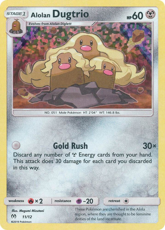 Alolan Dugtrio - 11/12 [McDonald's Promos 2019] 011/012