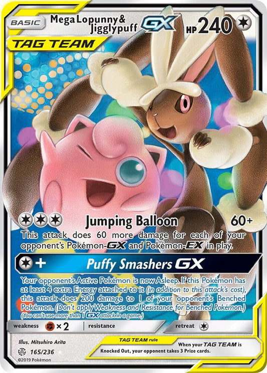 Mega Lopunny & Jigglypuff GX [SM - Cosmic Eclipse] 165/236