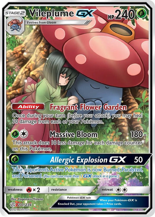 Vileplume GX (Full Art) [SM - Cosmic Eclipse] 211/236
