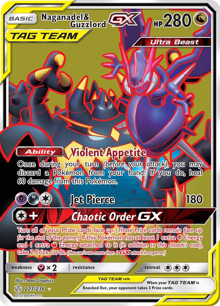 Naganadel & Guzzlord GX (Full Art) [SM - Cosmic Eclipse] 223/236