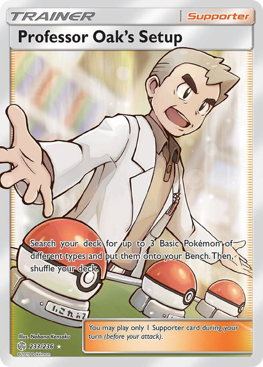 Professor Oak's Setup (Full Art) [SM - Cosmic Eclipse] 233/236